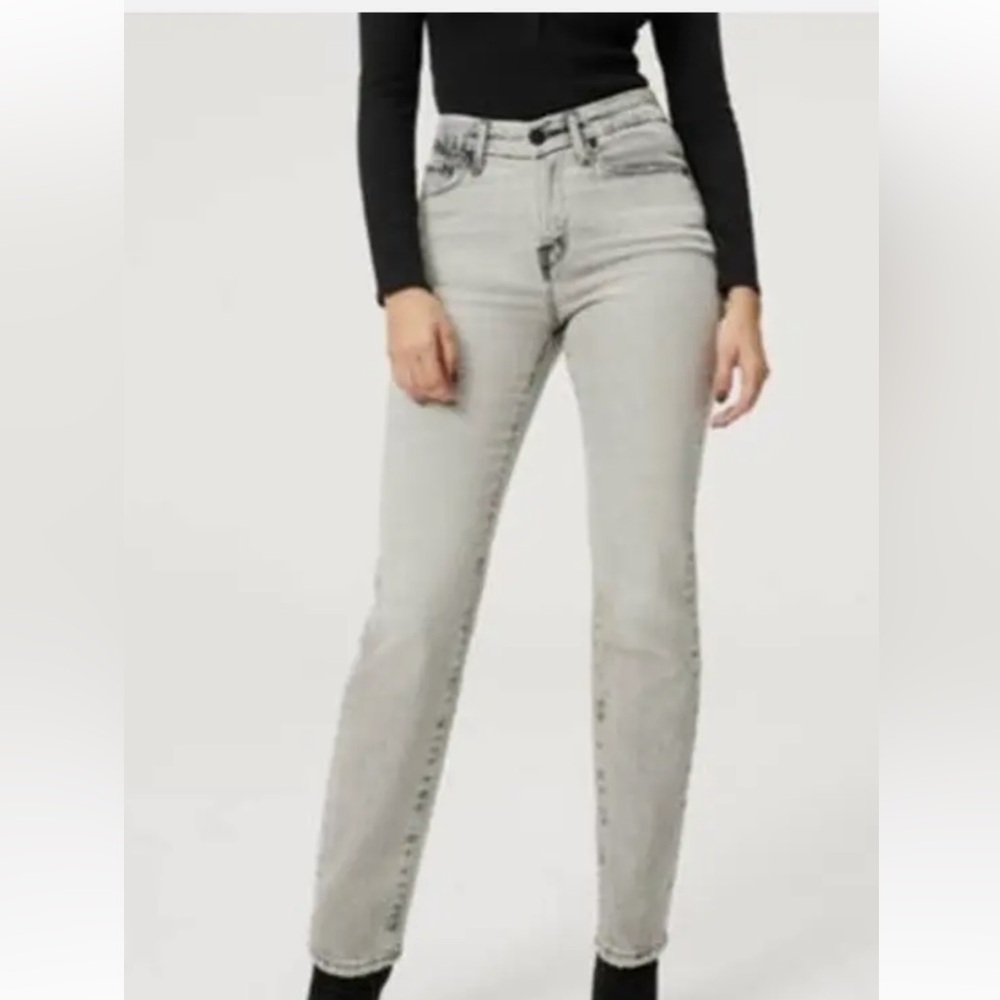 NWT Good American Women's Good Classic Mid Rise Jeans Black Size 0